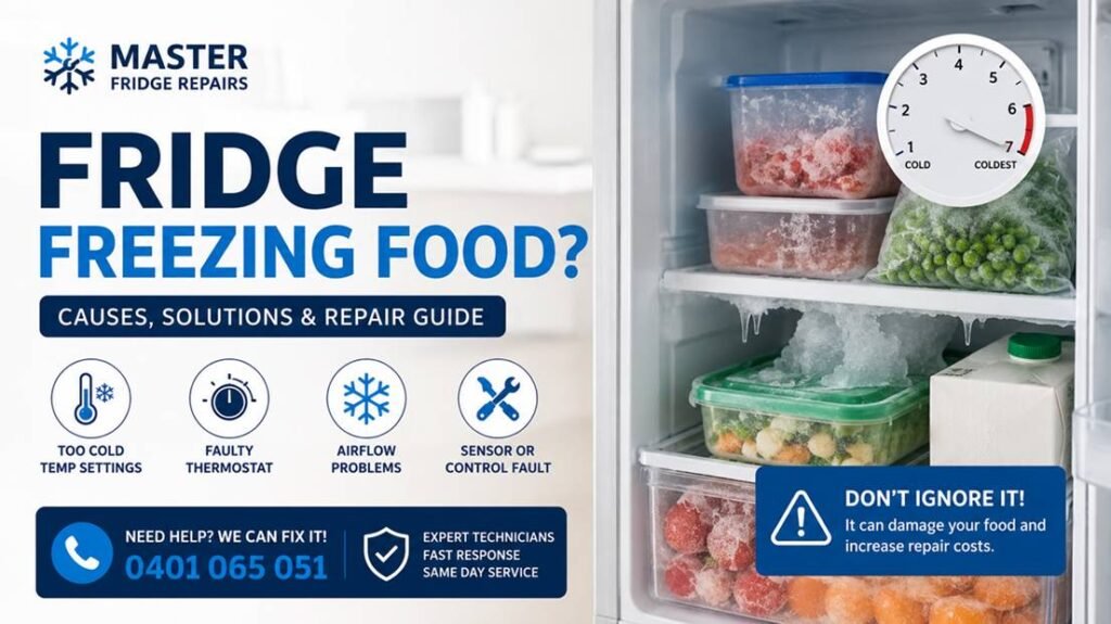 fridge freezing food