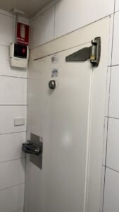 Servicing of a coolroom for client at Mobys resturant and bar at whale beach