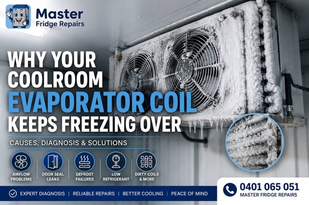 Why Your Coolroom Evaporator Coil Keeps Freezing Over (Causes, Diagnosis & Solutions) 2 Why Your Coolroom Evaporator Coil Keeps Freezing Over Causes Diagnosis Solutions