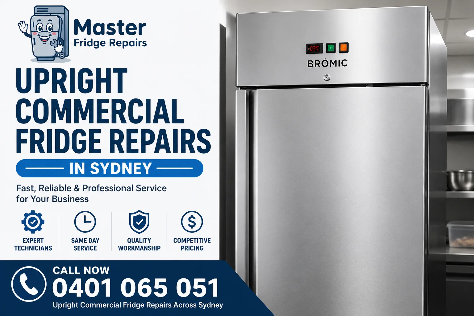Upright Commercial Fridge Repairs
