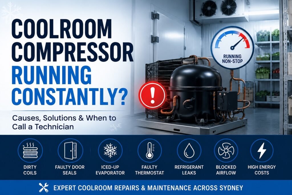 coolroom compressor running non stop