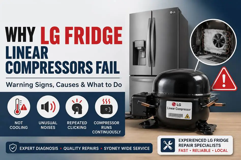 Why LG Fridge Linear Compressors Fail: Warning Signs, Causes & What to Do 2 lg fridge linear compressor failure